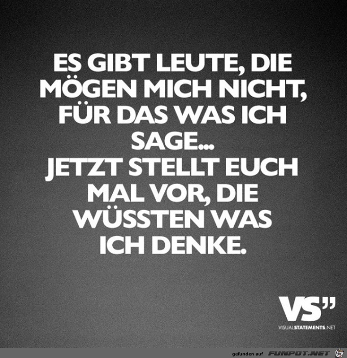 was ich sage