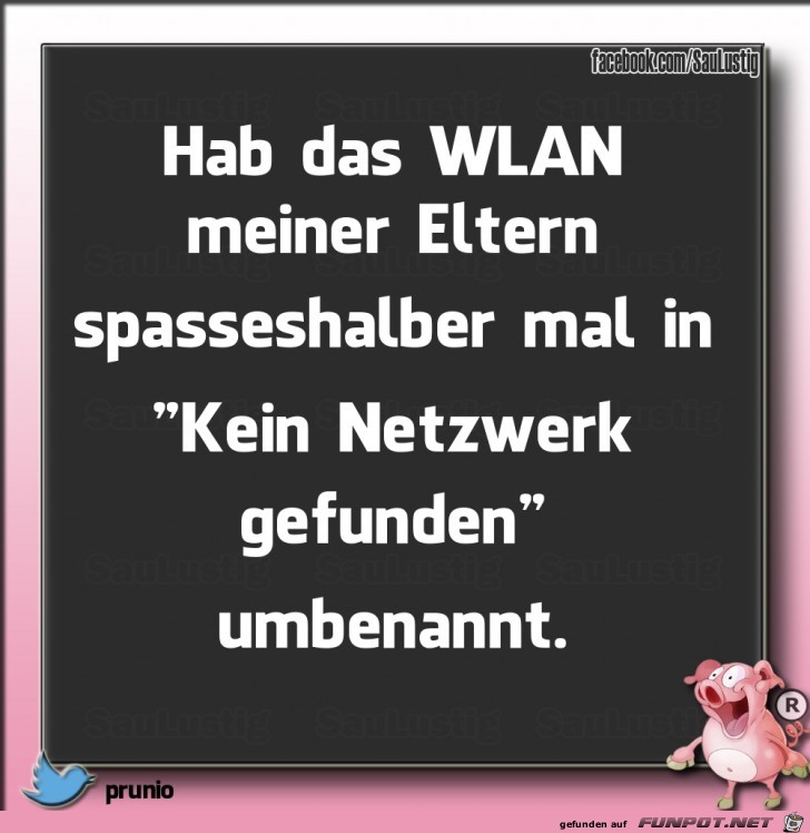 Habe das WLAN umbenannt