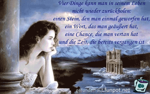 vier Dinge im Leben