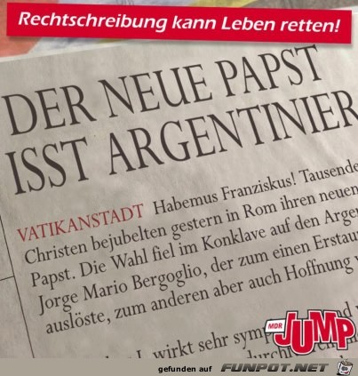 Papst aus Argentinien Papst aus Argentinien