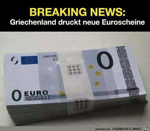 Neue griechische Euroscheine