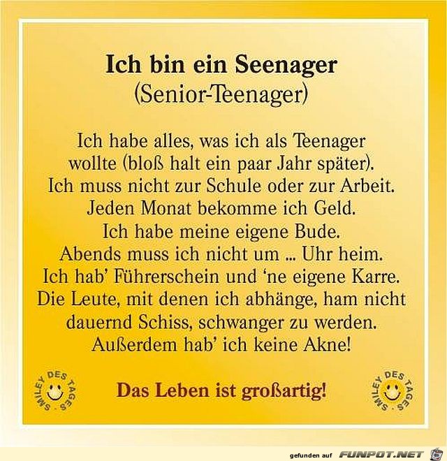 Ich bin ein Seenager Ich bin ein Seenager