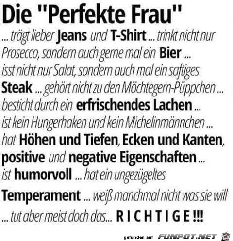 Die perfekte Frau