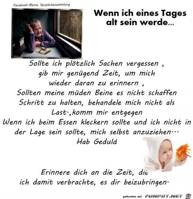 wenn ich eines Tages wenn ich eines Tages
