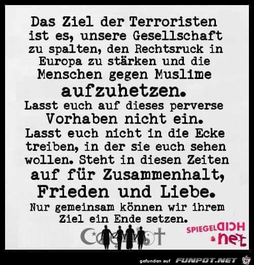das ziel der Terroristen das ziel der Terroristen