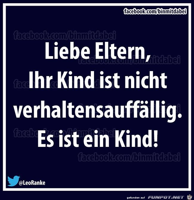 Liebe Eltern