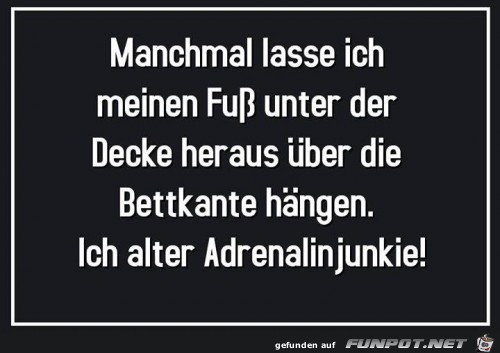 manchmal