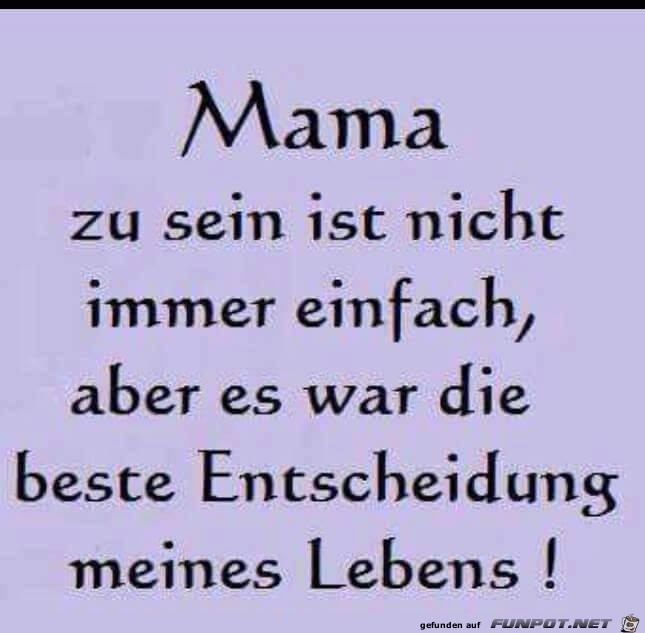 Mama zu sein Mama zu sein