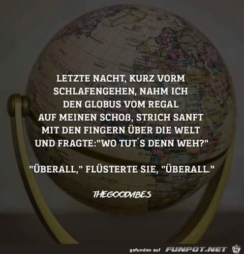 Letzte Nacht, kurz vor dem Schlafengehen... Letzte Nacht, kurz vor dem Schlafengehen...