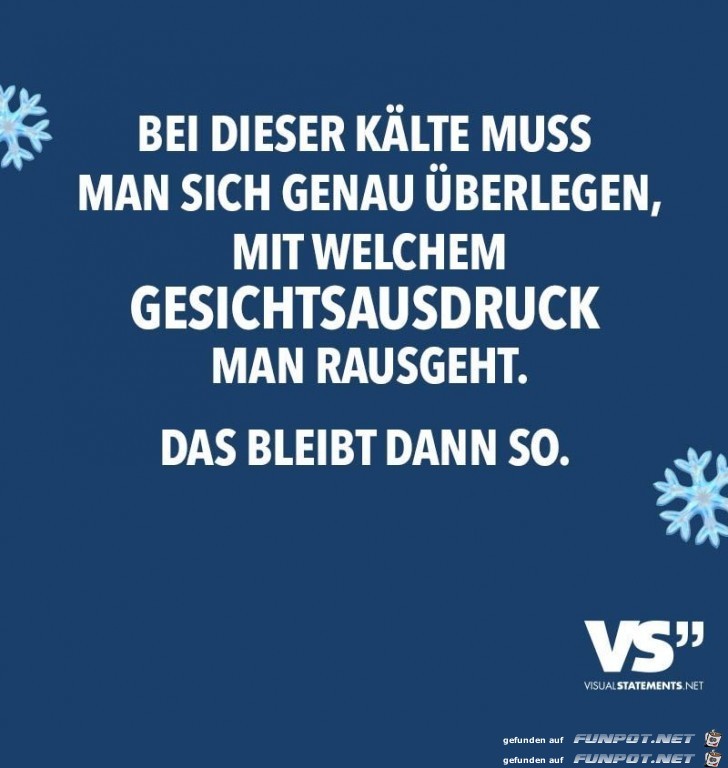 Bei dieser Kaelte Bei dieser Kaelte