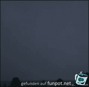 wie ein Blitz sich verteilt