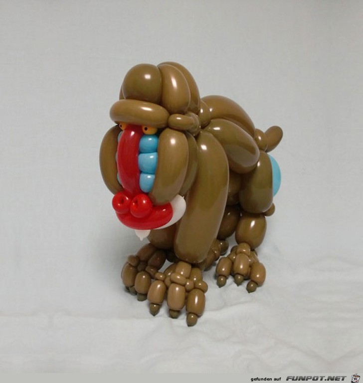 Tierische Kunstwerke aus Luftballons!