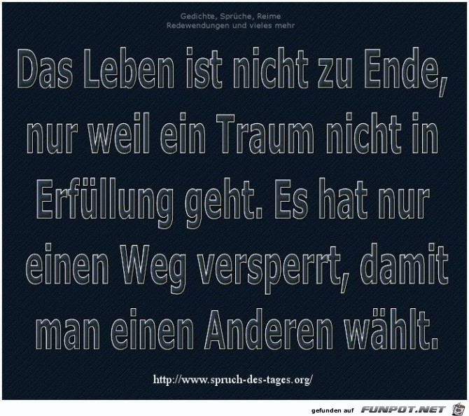 nicht zu Ende nicht zu Ende