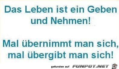 Geben und Nehmen Geben und Nehmen