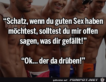 Mach den Mund auf beim Sex