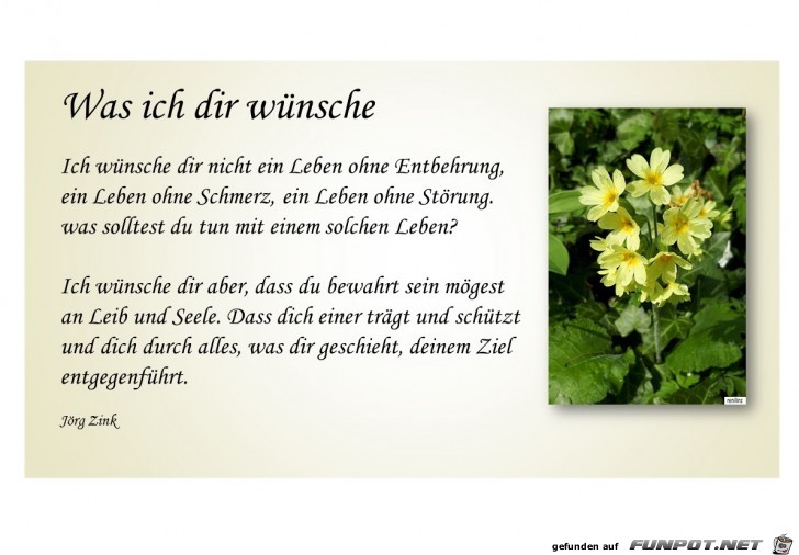 Was ich dir wuensche - Zink Was ich dir wuensche - Zink