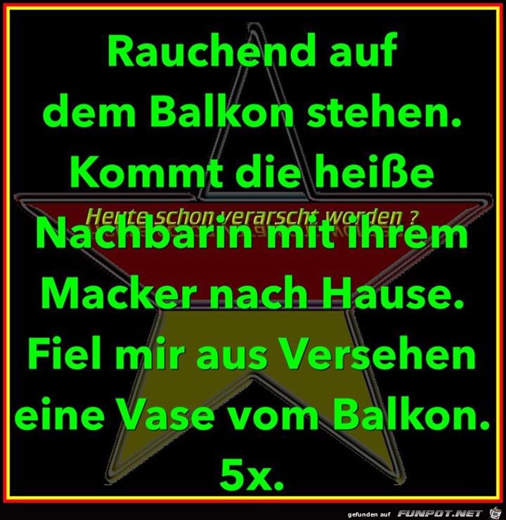 Auf dem Balkon Auf dem Balkon