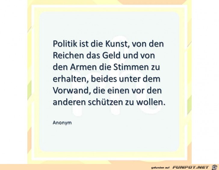 politik ist die kunst