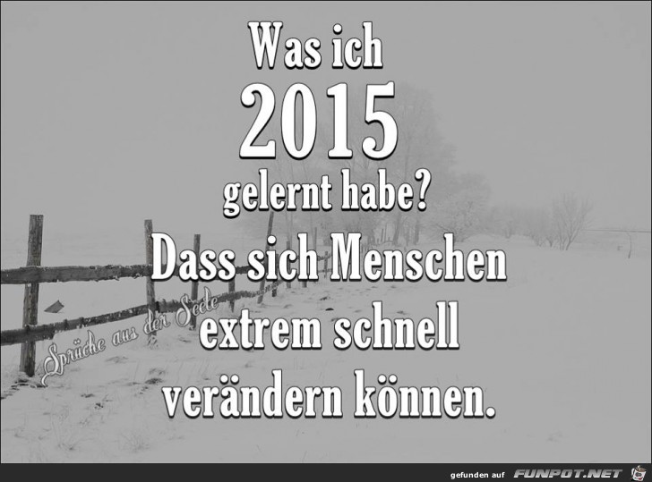 Was ich 2015 gelernt habe