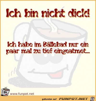 Ich bin nicht dick Ich bin nicht dick