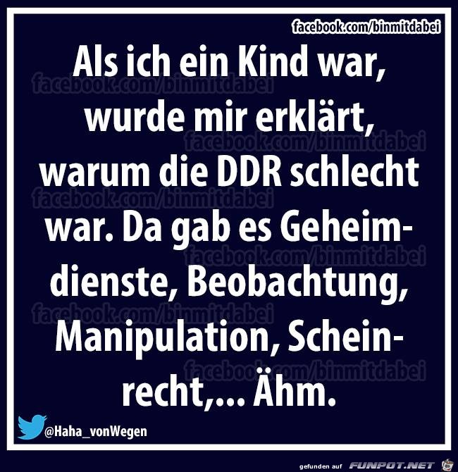 Als ich ein Kind war