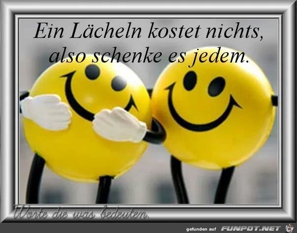 ein laecheln