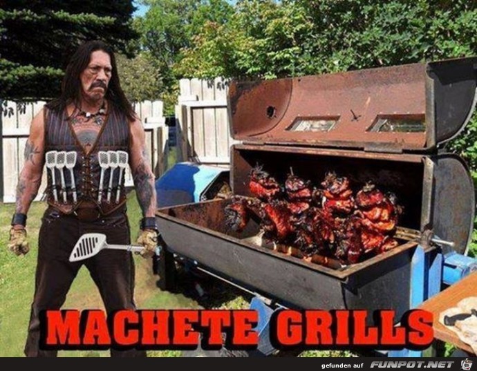 Machete am Grill