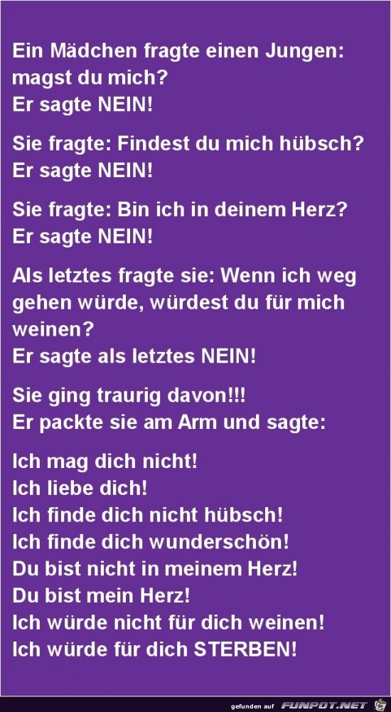 ein maedchen fragte ein maedchen fragte
