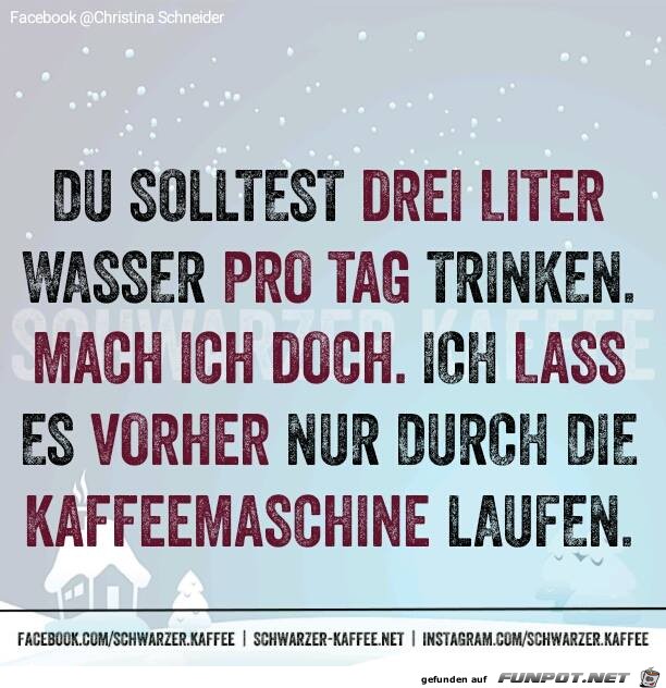 3 Liter trinken 3 Liter trinken