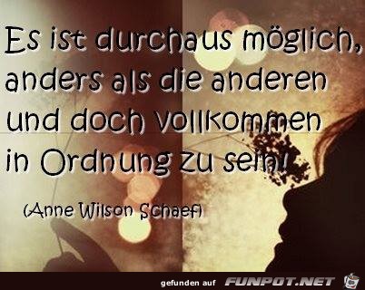 es ist durchaus mglich anders...