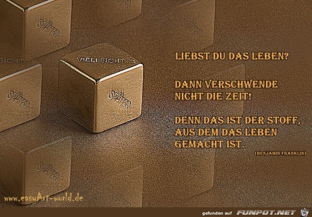 liebst du das Leben liebst du das Leben