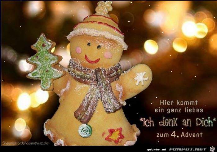 ich denk an dich zum 4 Advent