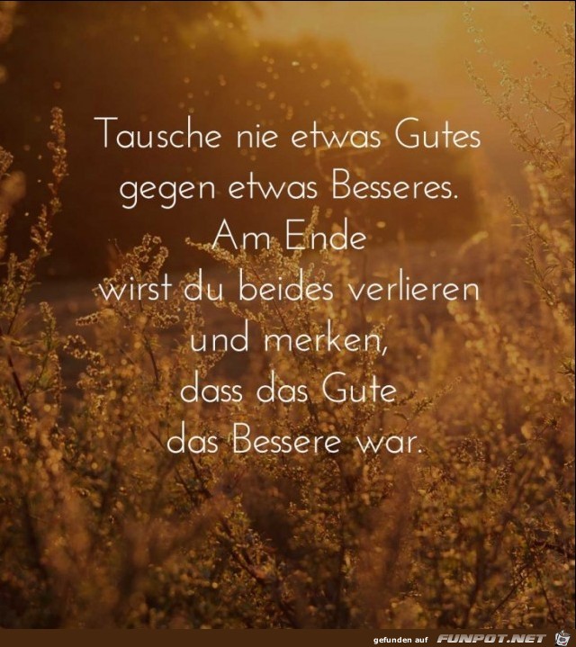 tausche-nie-etwas-gutes-gegen-etwas-besseres-