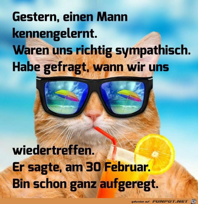 gestern einen Mann kennengelernt gestern einen Mann kennengelernt