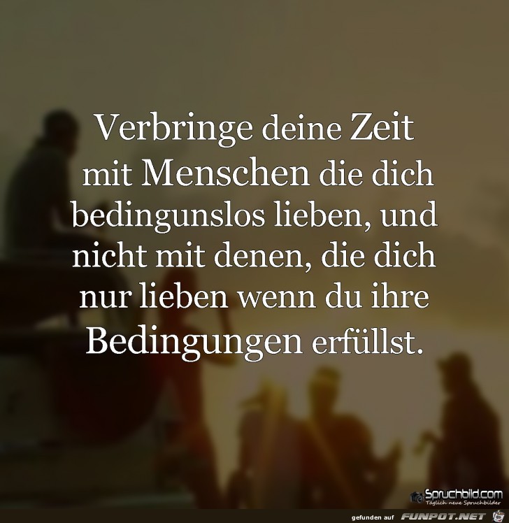 verbringe deine Zeit mit Menschen