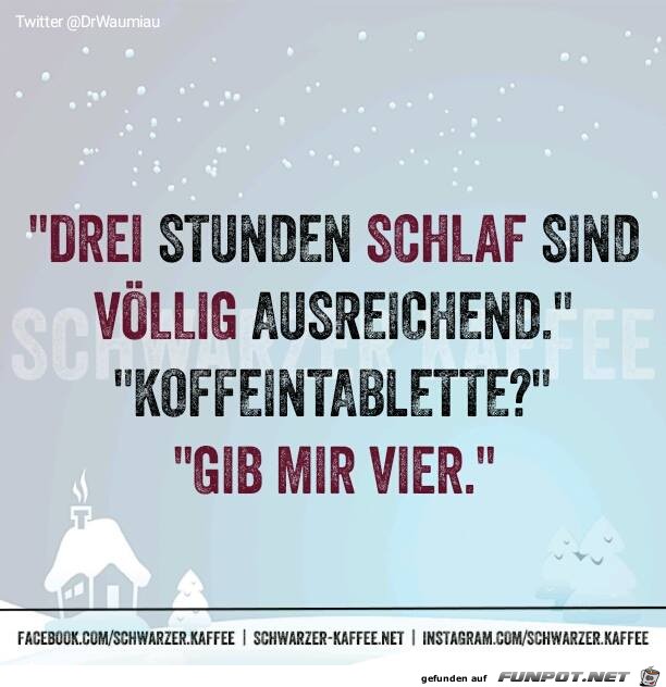 Drei Stunden Schlaf Drei Stunden Schlaf