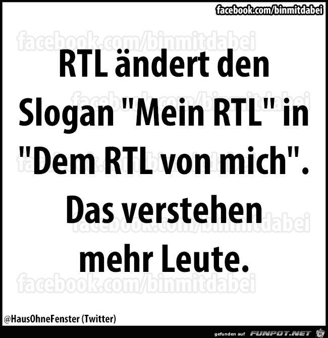 Neuer RTL Slogan