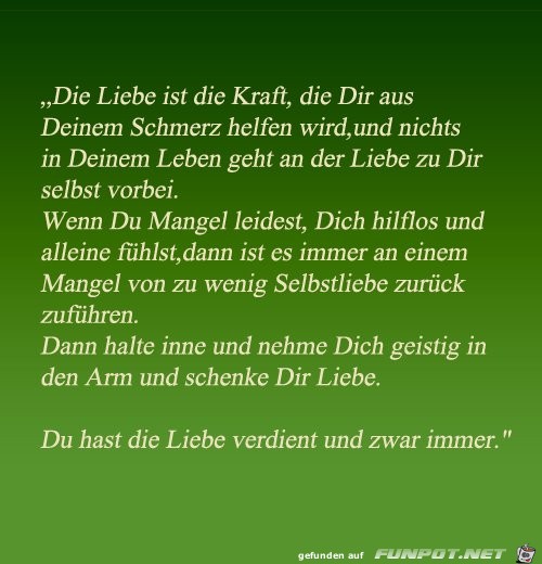 Die Liebe ist die Kraft