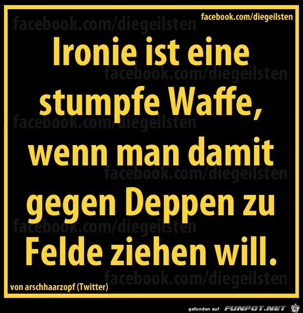 diegeilsten Ironie diegeilsten Ironie