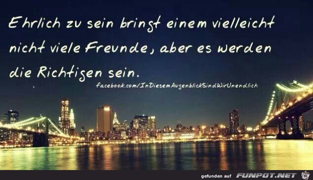ehrlich sein ehrlich sein