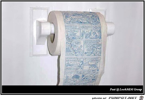 Toilettenpapier fr diejenigen, die lnger...