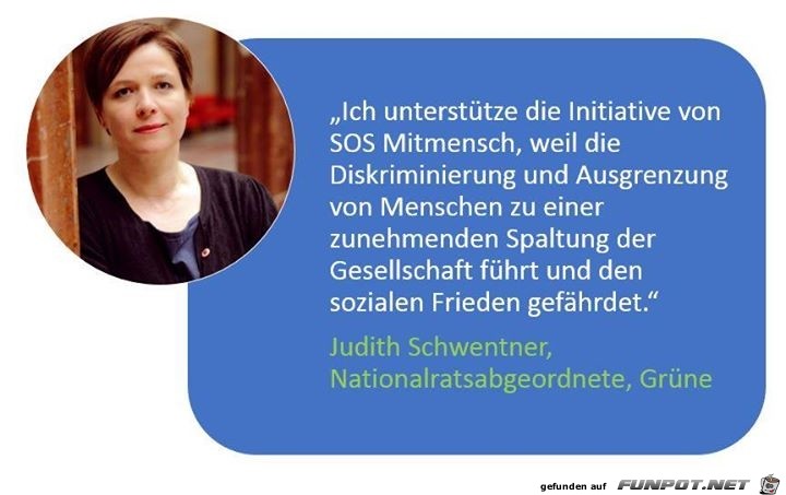 Ich untersttze die Iniative von SOS...