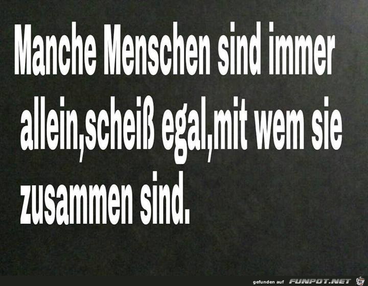 Immer allein