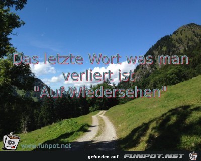 letztes Wort letztes Wort
