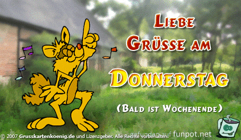 gruesse am donnerstag gruesse am donnerstag