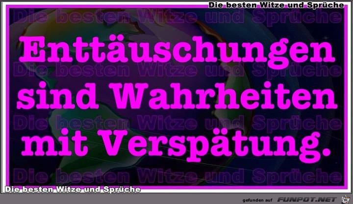 Enttaeuschungen Enttaeuschungen