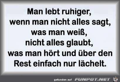 Man lebt ruhiger Man lebt ruhiger