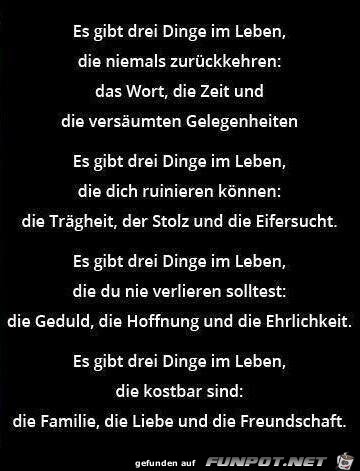 drei dinge drei dinge