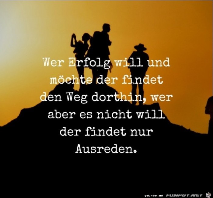 wer Erfolg will wer Erfolg will