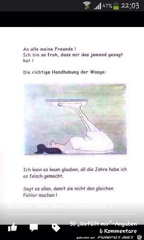 die richtige Handhabung die richtige Handhabung